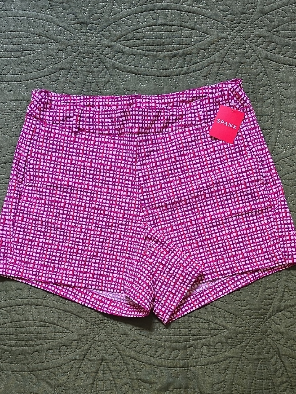 Spanx Pink Patterned Women’s Shorts